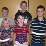 SEBAGO ELEMENTARY Good Kid Award winners include: (front, left to right) Adrianna Wood Nathanial Wilson and Liam Grass; (back row) Ben Wiles and Ethan Chadwick.