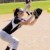 KRISTEN CHIPMAN of Fryeburg Academy prepares to catch a line drive during recent varsity action. The Raiders remain undefeated and atop of the Class B West Heal Ratings. (Rivet Photo)