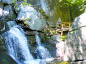 LOST RIVER — A view of Lost River Gorge in Kinsman Notch, N.H., which writer Frank Daggett visited this week.