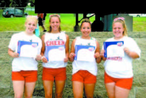 ALL AMERICAN NOMINEES from left to right: Mikayla Fortin, Jacqueline Laurent, Frances Kimball and Kacie Tripp.