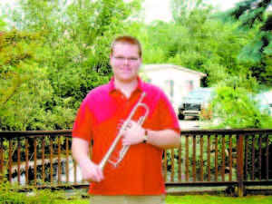 DEDICATED TRUMPETEER â€” Though heâ€™s still a sophomore, Zachary Gray of Bridgton has garnered an impressive long list of honors for his skills as a trumpet player.  