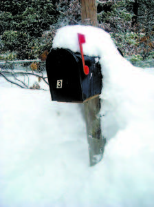 NW dd8 PHOTO plow trucks and mailboxes