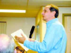 DECIDING FACTOR â€” Radio Frequency Engineer Ivan Pagacik provided the key testimony Tuesday to back up AT&Tâ€™s application for a cell phone tower at 214 Hio Ridge Road in Bridgton. 