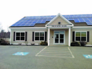 A TOUR of Dayton Town Hall, shown here in photo, inspired the Casco Board of Selectmen to downsize the floor plan and use some similar energy-efficient technology for Cascoâ€™s future Town Office building. (Photo courtesy of Town of Casco) 