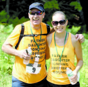 BACK FOR ANOTHER BONDING EXPERIENCE Part 2 were Tim Greszler and daughter, Megan, of Oberlin, Ohio. (Rivet Photo)