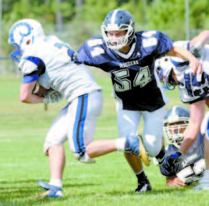 LINEBACKER MATT BOUCHER will help anchor the Raider defense this fall. (Rivet Photo)