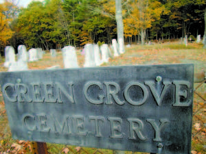 Green Grove Cemetery is owned by the Town of Casco. In the near future, the public will be able to purchase cremation burial plots. (De Busk Photo) 