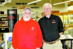 HAYES TRUE VALUE celebrates 50 years in business this year. Co-owners Kerry (left) and Al Hayes continue the tradition left by their parents, Al and Betty. (Rivet Photo)