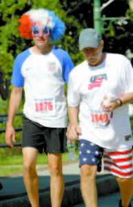 Rob Preiditsch, 45, of Palmetto, Ga. (left) and Artie Muse, 70, of Rumford.