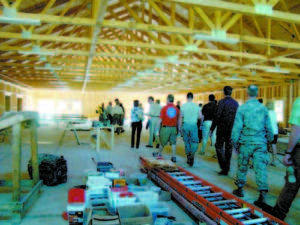  GOV. PAUL LEPAGE TAKES A TOUR of Camp William Hinds in Raymond on Tuesday during distinguished visitorsâ€™ day. (De Busk Photo) NW dd30 Camp Hinds photo 4 A FUTURE DINING HALL is being constructed for the Boy Scouts of America Pine Tree Council as a group tours Camp William Hinds and learns about the U.S. militaryâ€™s Innovative Readiness Training (IRT) program. (De Busk Photo)