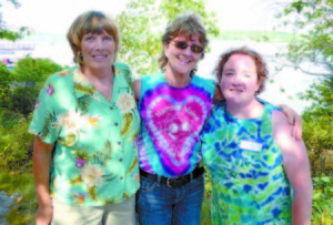 LAST TRIP TO CABBAGE ISLAND â€” Harrison Rec Director Paula Holt (center) poses with guides Corrine Davis (left) and Kelly Howard.