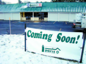 EASY TO FIND Hardware store â€” Paris Farmers Union will be opening a new store sometime between Feb. 1 and March 1, 2017. The location is the building that formerly housed Aubuchon Hardware off Route 302 in Raymond. (De Busk Photo) 